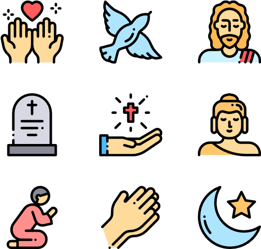 Icons Free Spiritual - Ethnic Icon Png (600x564), Png Download