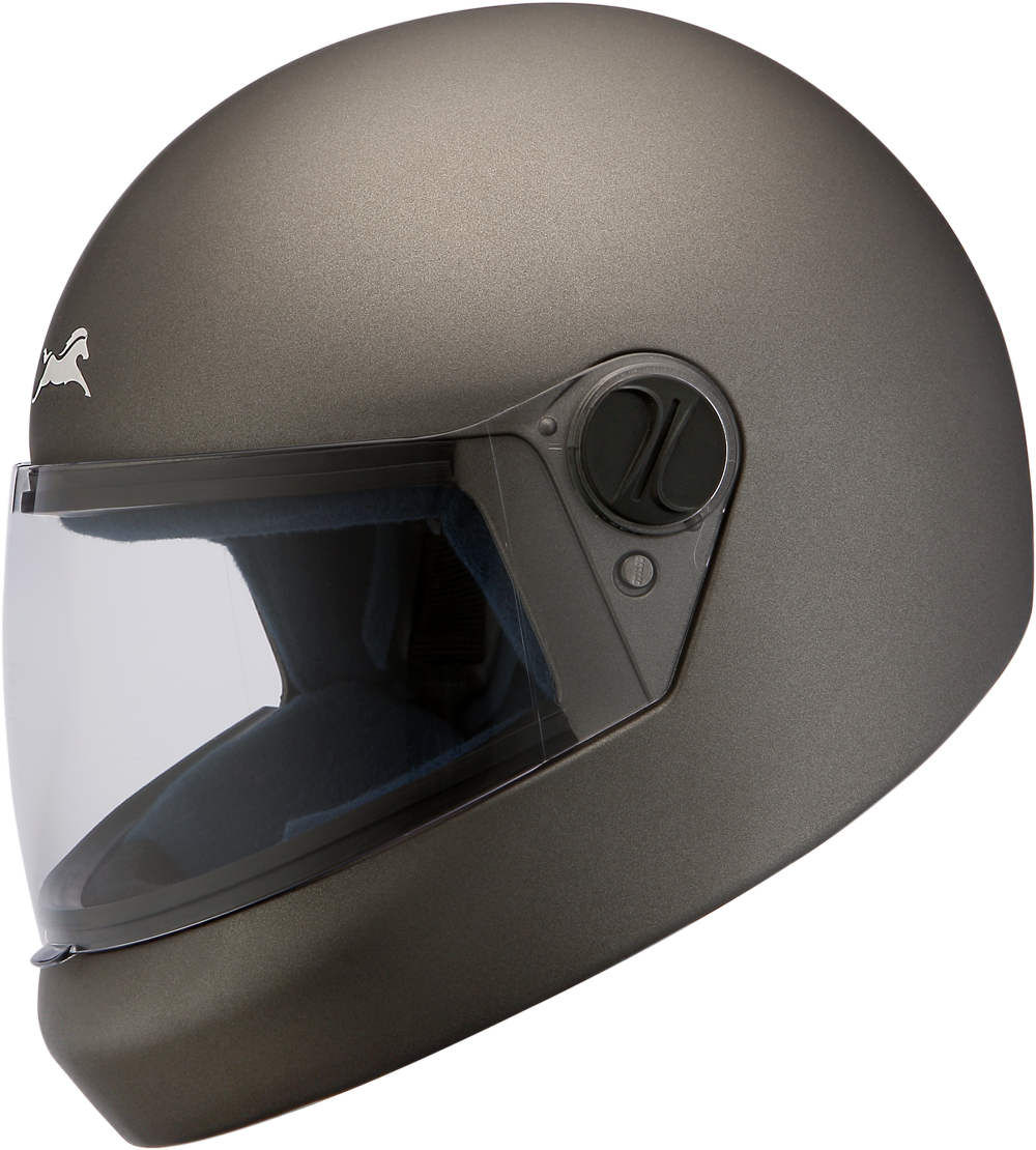Classic - Matte Grey - Tvs Jupiter Classic Helmet (1000x1110), Png Download