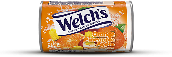 Orange Pineapple Apple Juice Cocktail Frozen Concentrate - Welch's Grape Juice (600x600), Png Download