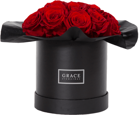 Red Bouquet - Garden Roses (569x600), Png Download
