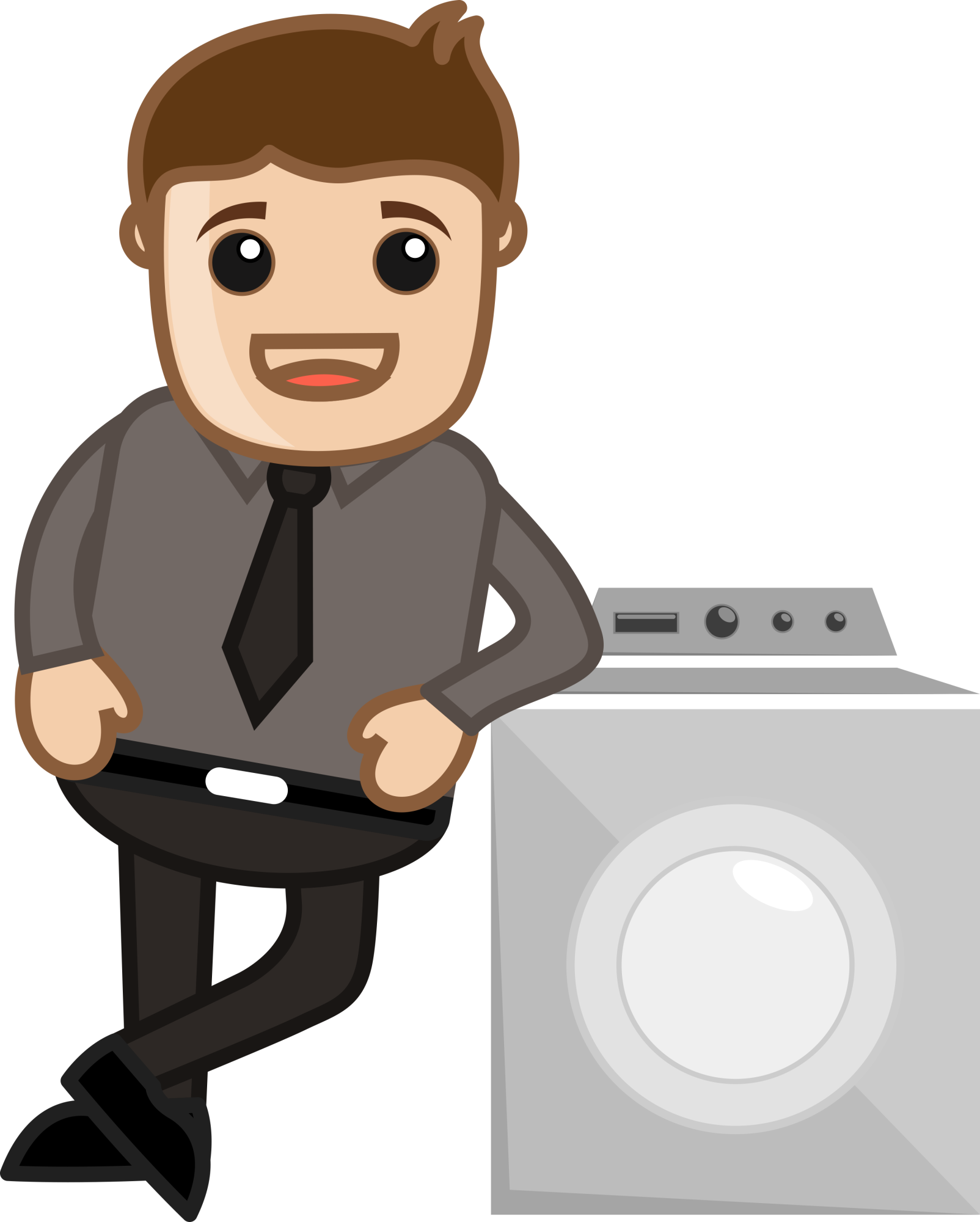 Cartoon Pic Of Taj Mahal - Dessin Homme Machine À Laver (1604x2000), Png Download