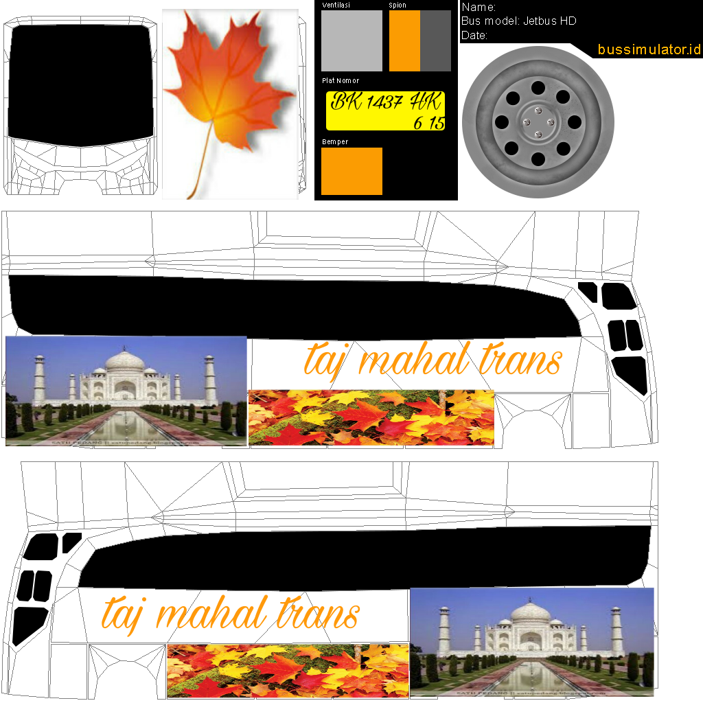 Livery Sticker - Taj Mahal (1024x1024), Png Download