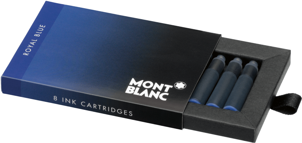 Montblanc Ink Cartridges Royal Blue - Mont Blanc 105191 (1000x1000), Png Download