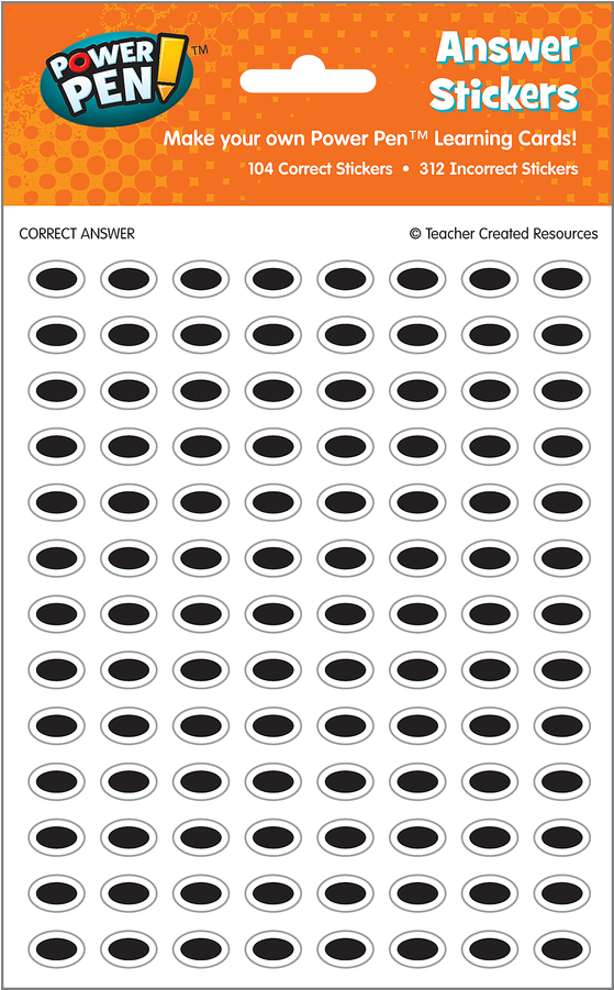 Tcr6168 Power Pen Learning Cards Answer Stickers Image - Milk Crate Yak Gear (900x900), Png Download