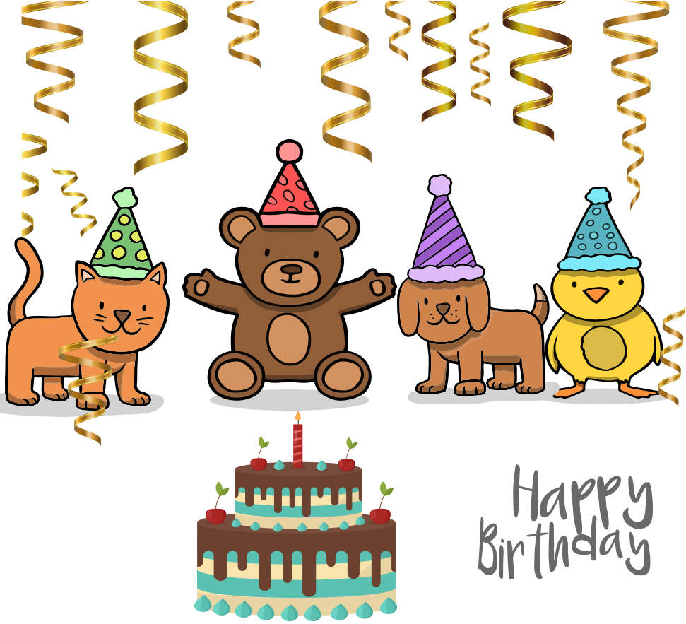 Happy Birthday Png Image (971x883), Png Download