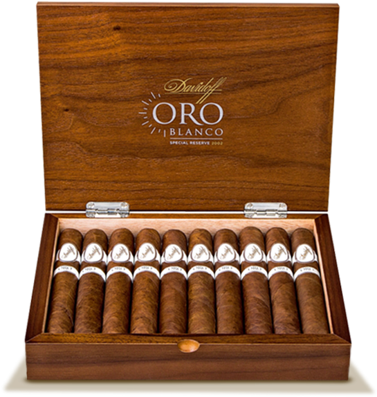 Davidoff Cigar Box Design - Oro Blanco Davidoff Price (579x616), Png Download
