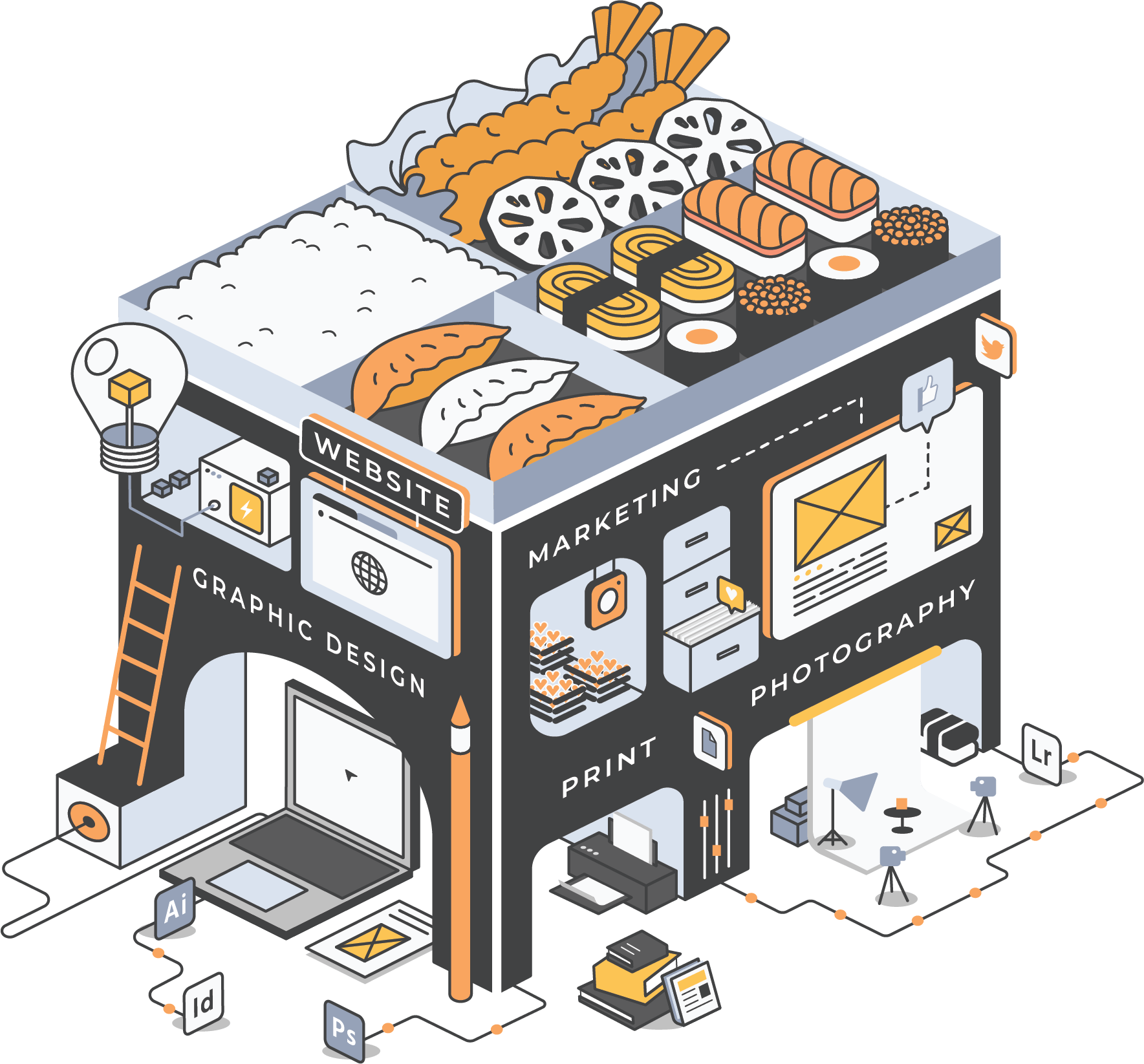 Bento Box Design Studio (1769x1646), Png Download