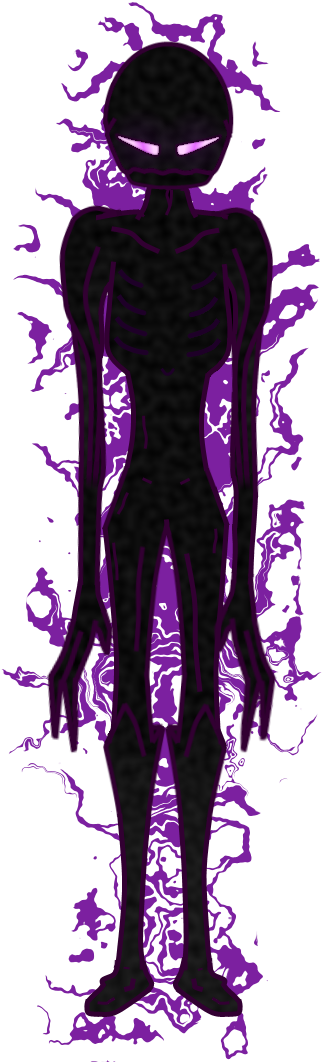 Minecraft Enderman Guy Clipart Free Clip Art Images - Illustration (400x1080), Png Download