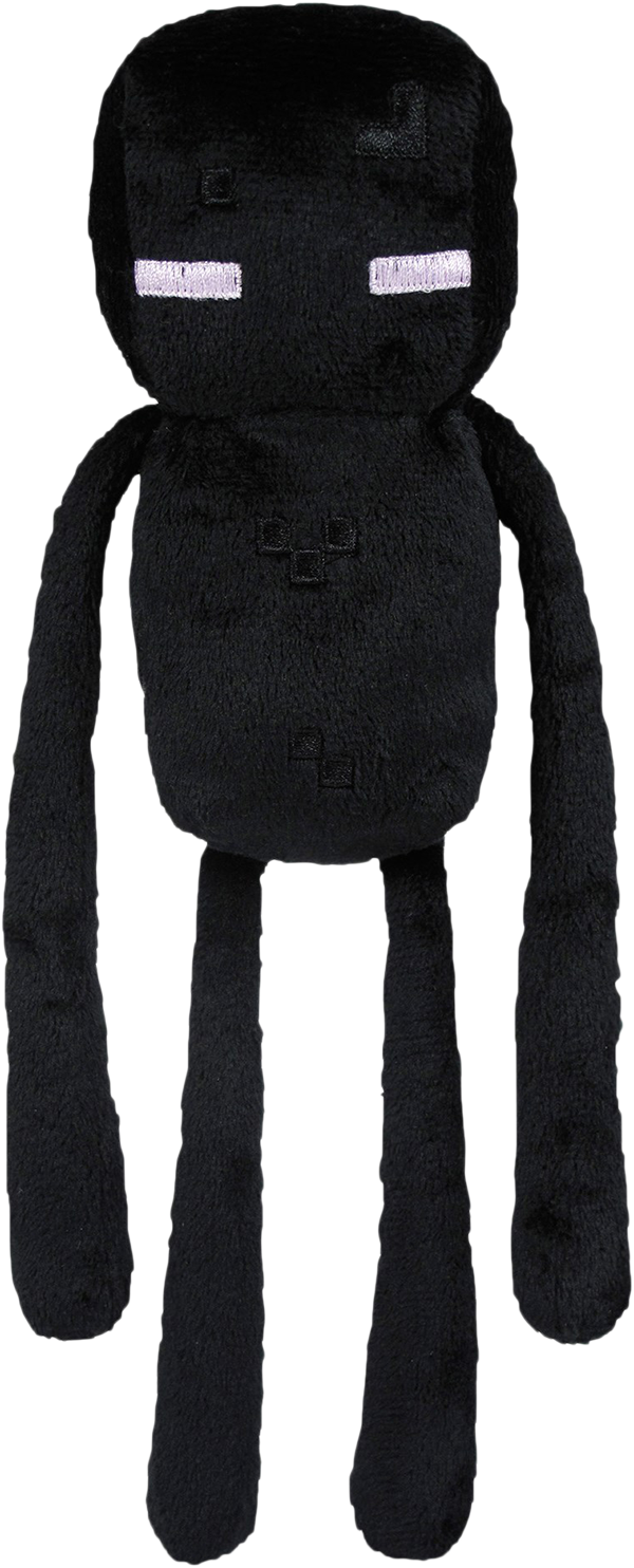 Minecraft 27 Inch Enderman Plush - Peluche De Minecraft Enderman (600x1484), Png Download