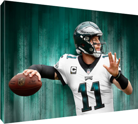Canvas Stretched And Gallery Wrapped Over - Kick American Football (600x600), Png Download