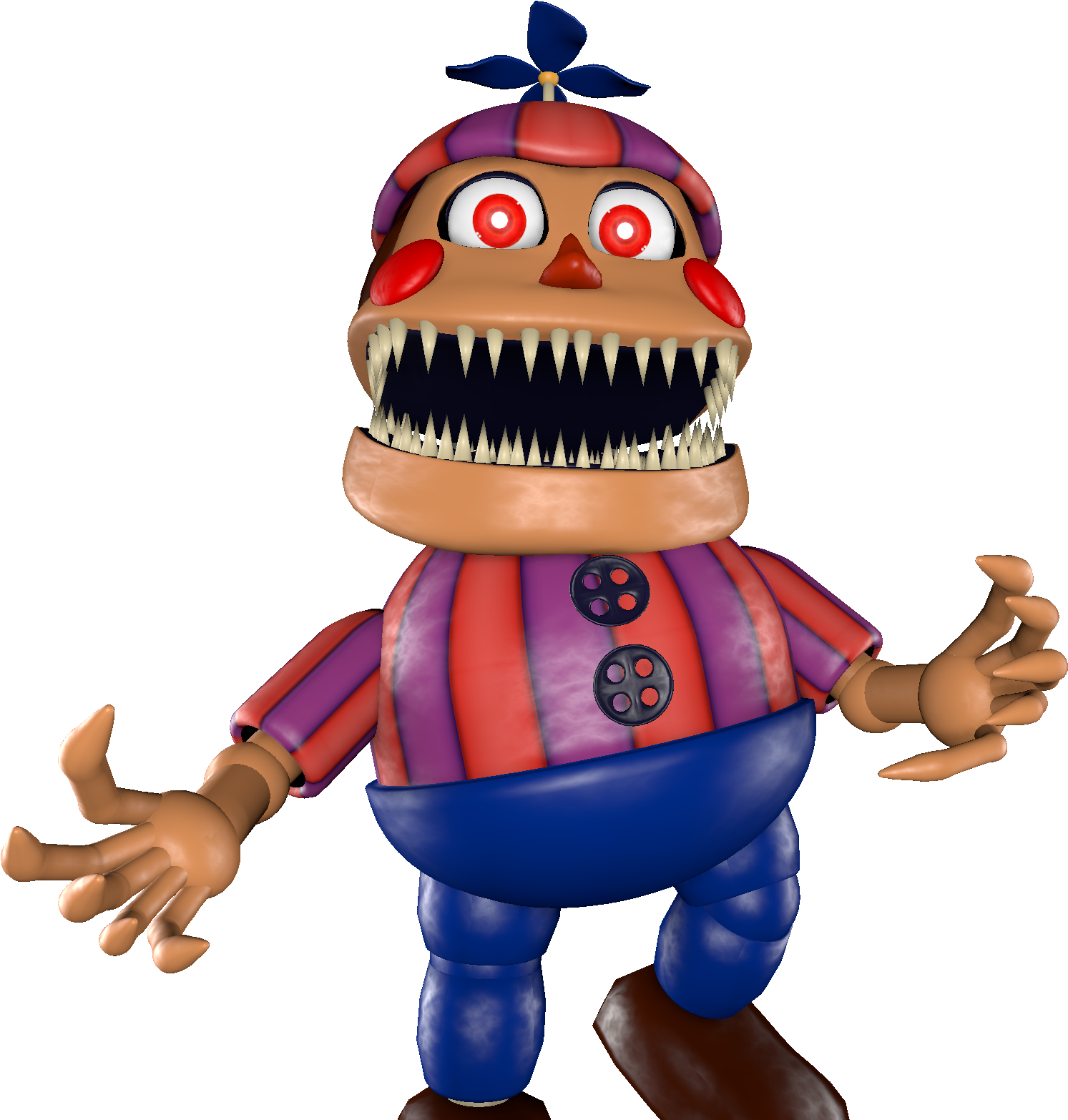 Nightmare Clipart Boy - Nightmare Balloon Boy Sfm (1659x1620), Png Download