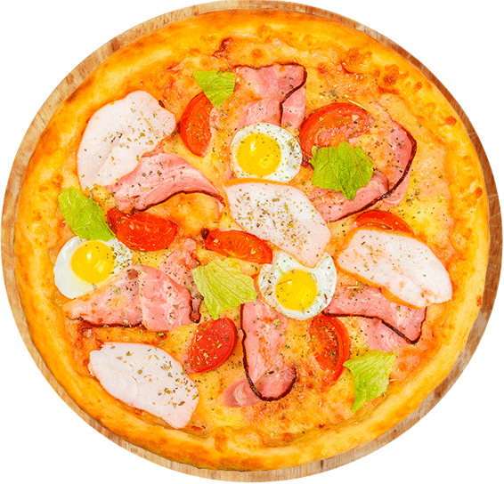 Caesar - California-style Pizza (566x544), Png Download