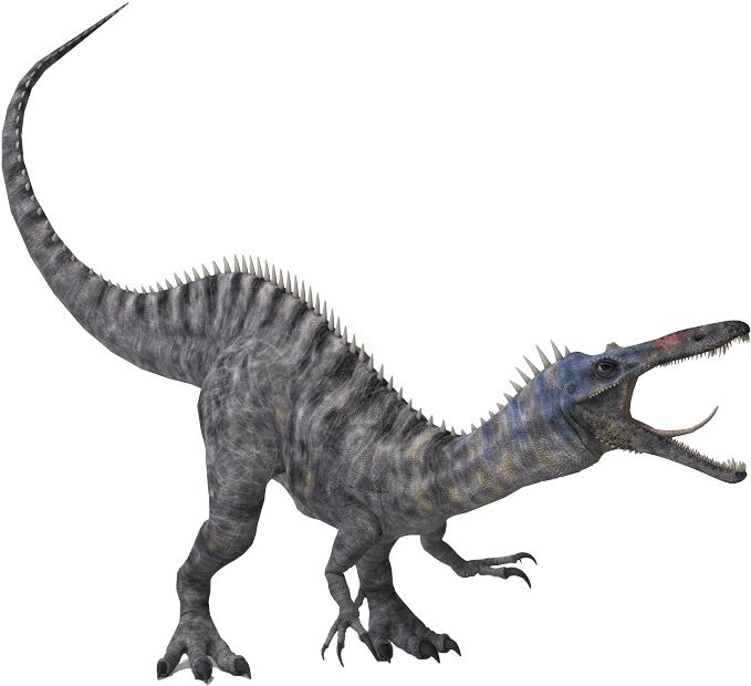 Dinosaur Clipart Panda Free Images Dinosaurfossildrawing - Baryonyx Clipart (700x628), Png Download