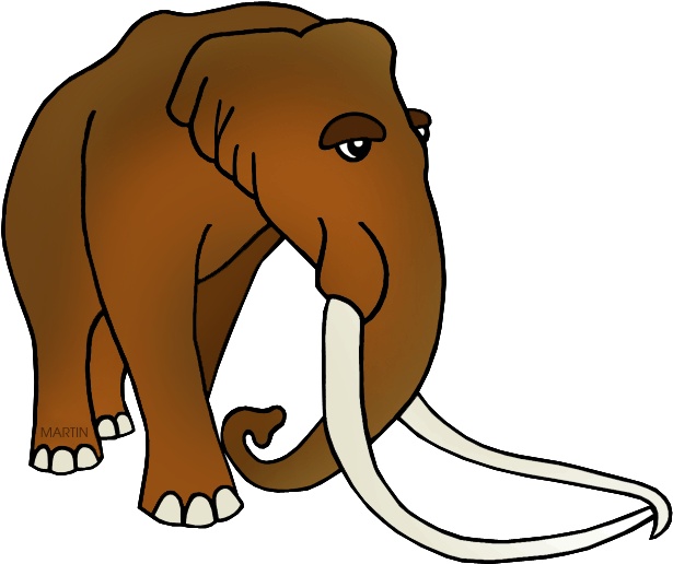 Fossil Clipart Phillip Martin - Indian Elephant (648x540), Png Download
