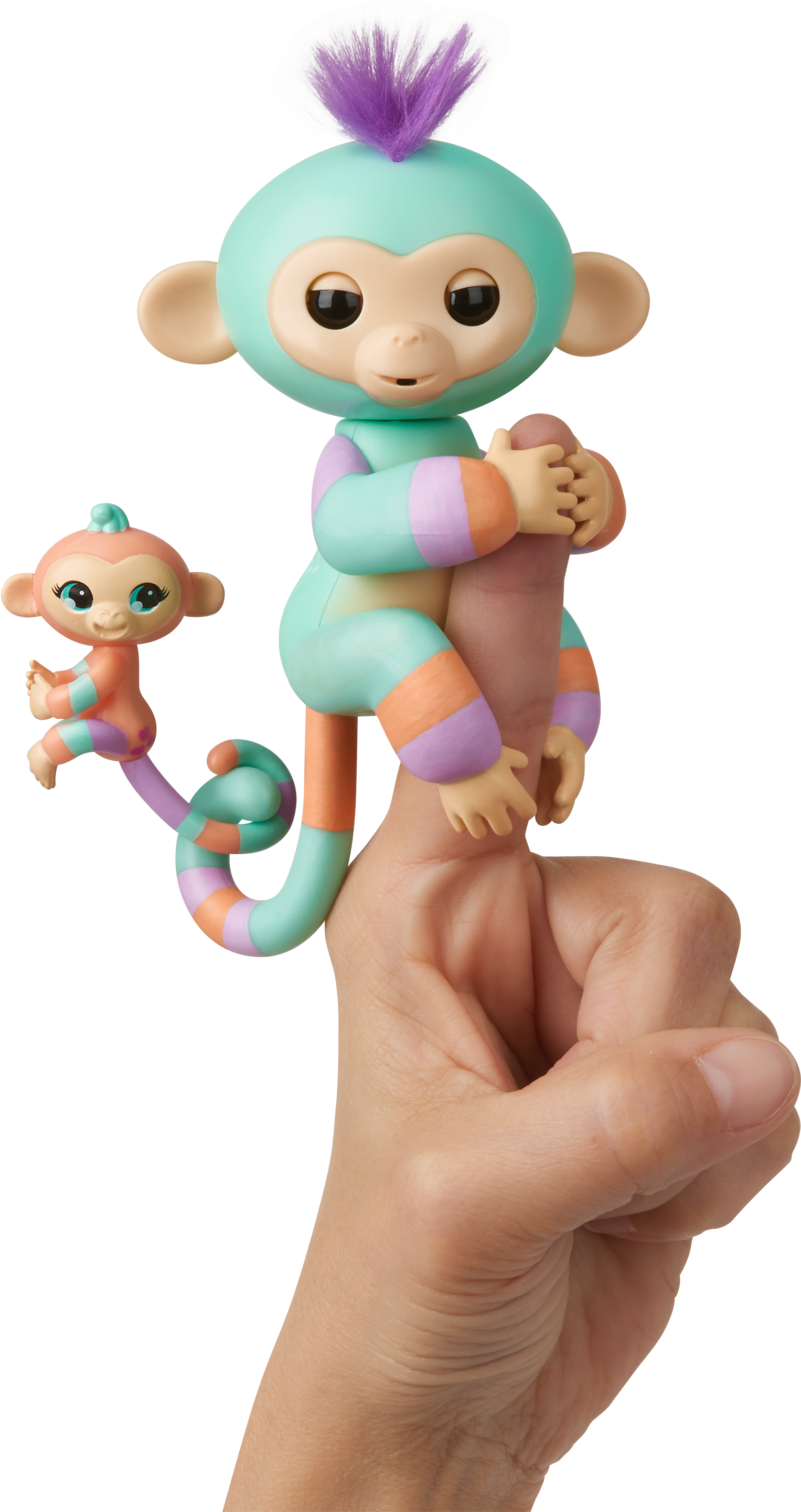Fingerlings Baby Monkey & Mini Bffs (3000x3000), Png Download