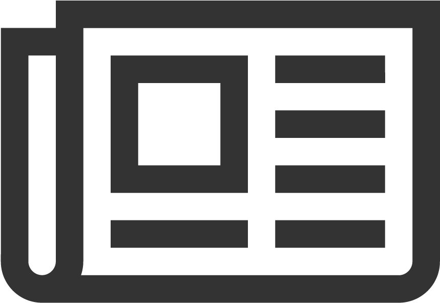 Newspaper-o (900x900), Png Download