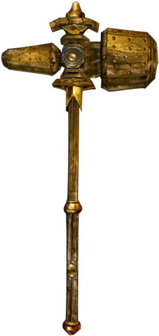 Warhammer Of Wounds - Dwarven Hammer Elder Scrolls (400x800), Png Download