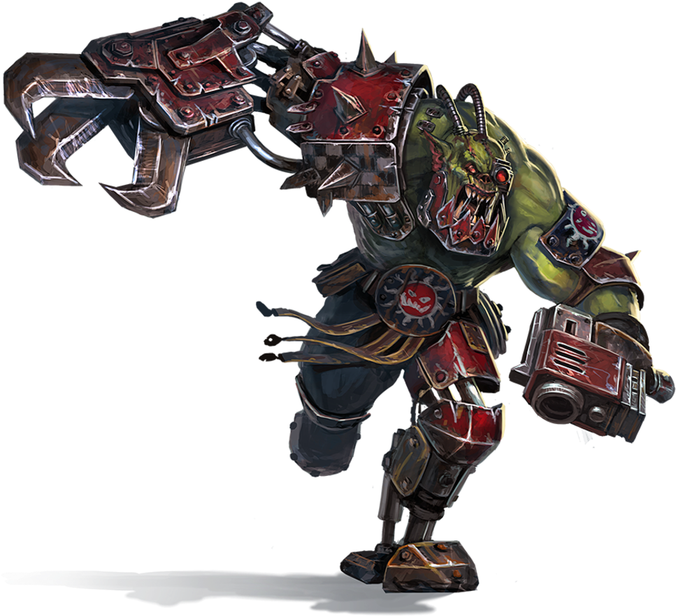 //bhvr Ec Prod - Evil Sunz Orks Art (1060x1074), Png Download