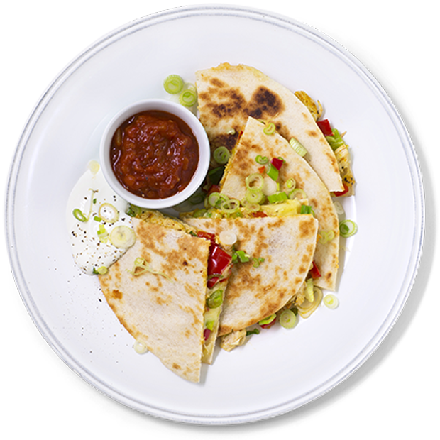 Quesadillas Med Kylling Kan Spises Som Snacks Eller - Paratha (620x620), Png Download