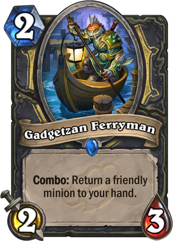 Gadgetzan Ferryman - Flametongue Totem (567x811), Png Download