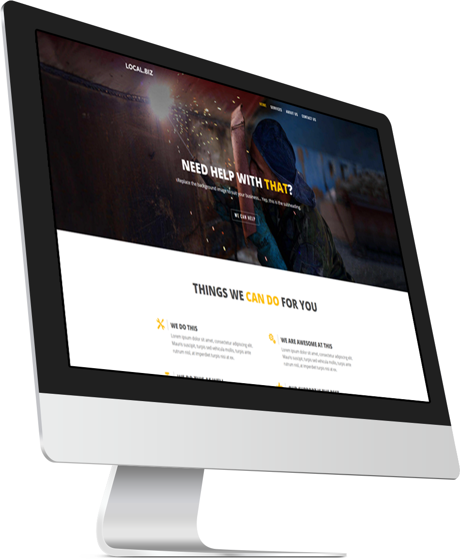 Handyman Website Design Home (960x1188), Png Download
