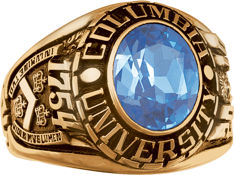 Columbia University Men's Traditional - Titanium Ring (800x800), Png Download
