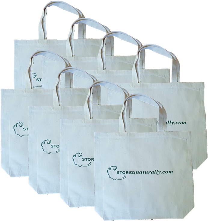 8 X Stored Naturally Market Carry Bags - Tote Bag (984x773), Png Download