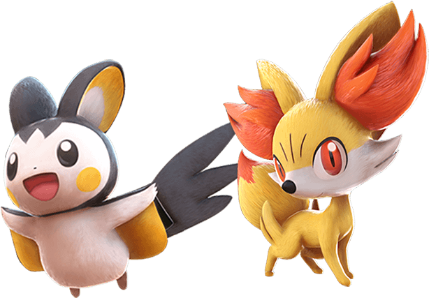 Set Emolga Fennekin - Pokken Tournament Emolga (800x500), Png Download