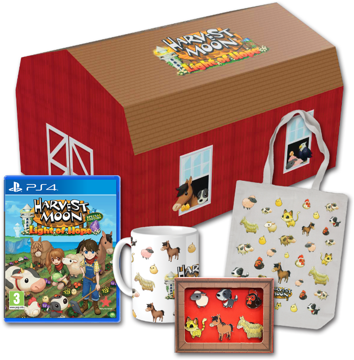 Hmloh Ps4 Ce - Harvest Moon Light Of Hope Collector's Edition (711x712), Png Download