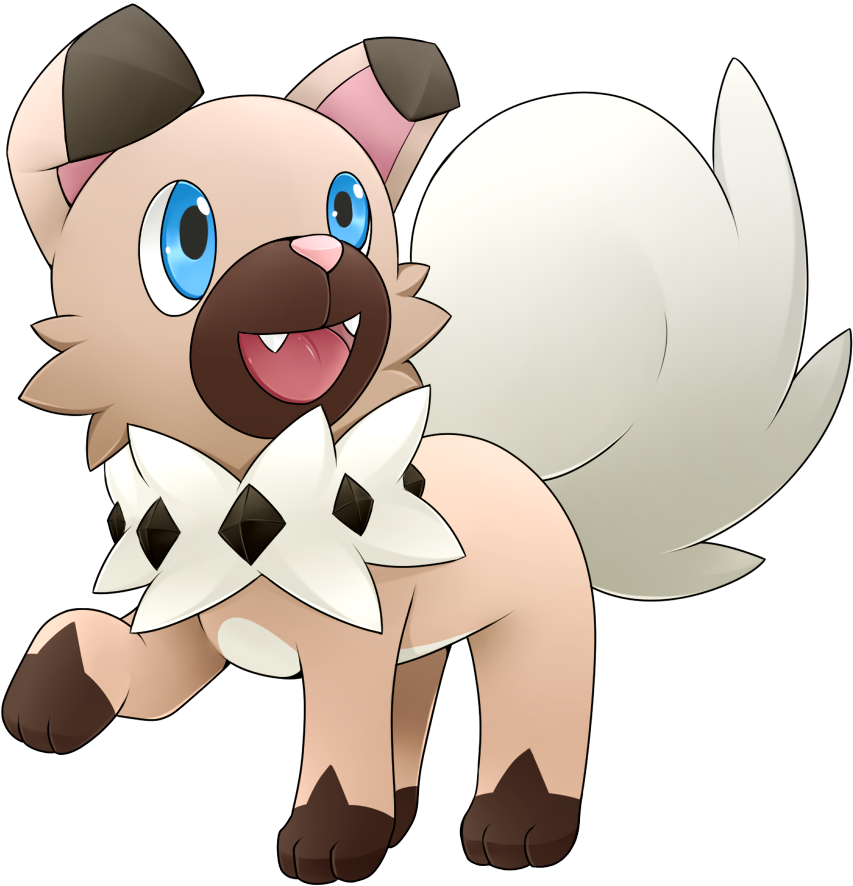 Rockruff - Baby Rockruff (1000x1000), Png Download