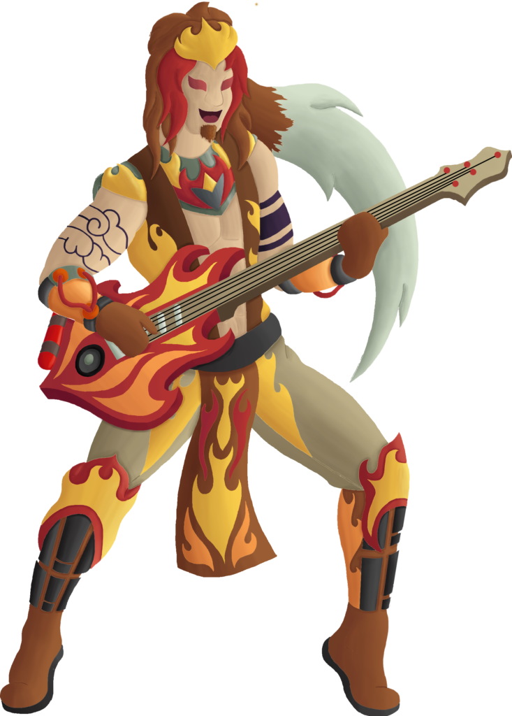 Guitarist Character Concept Art (733x1024), Png Download