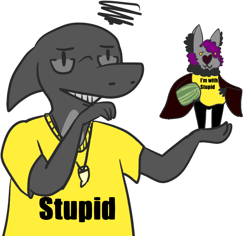 I'm With Stupid - Cartoon (953x874), Png Download
