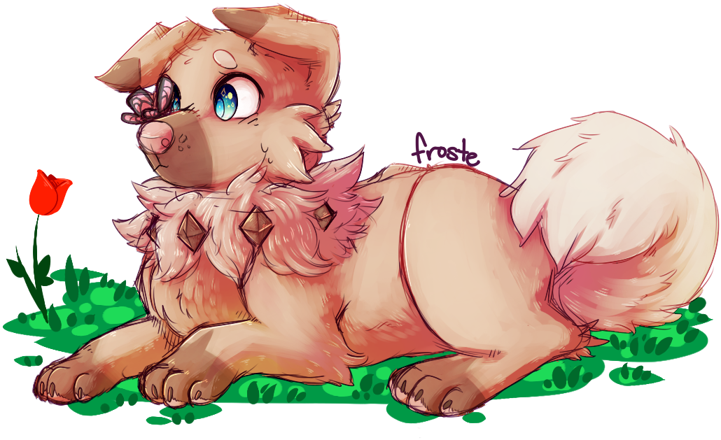 Rockruff - Cartoon (1092x670), Png Download