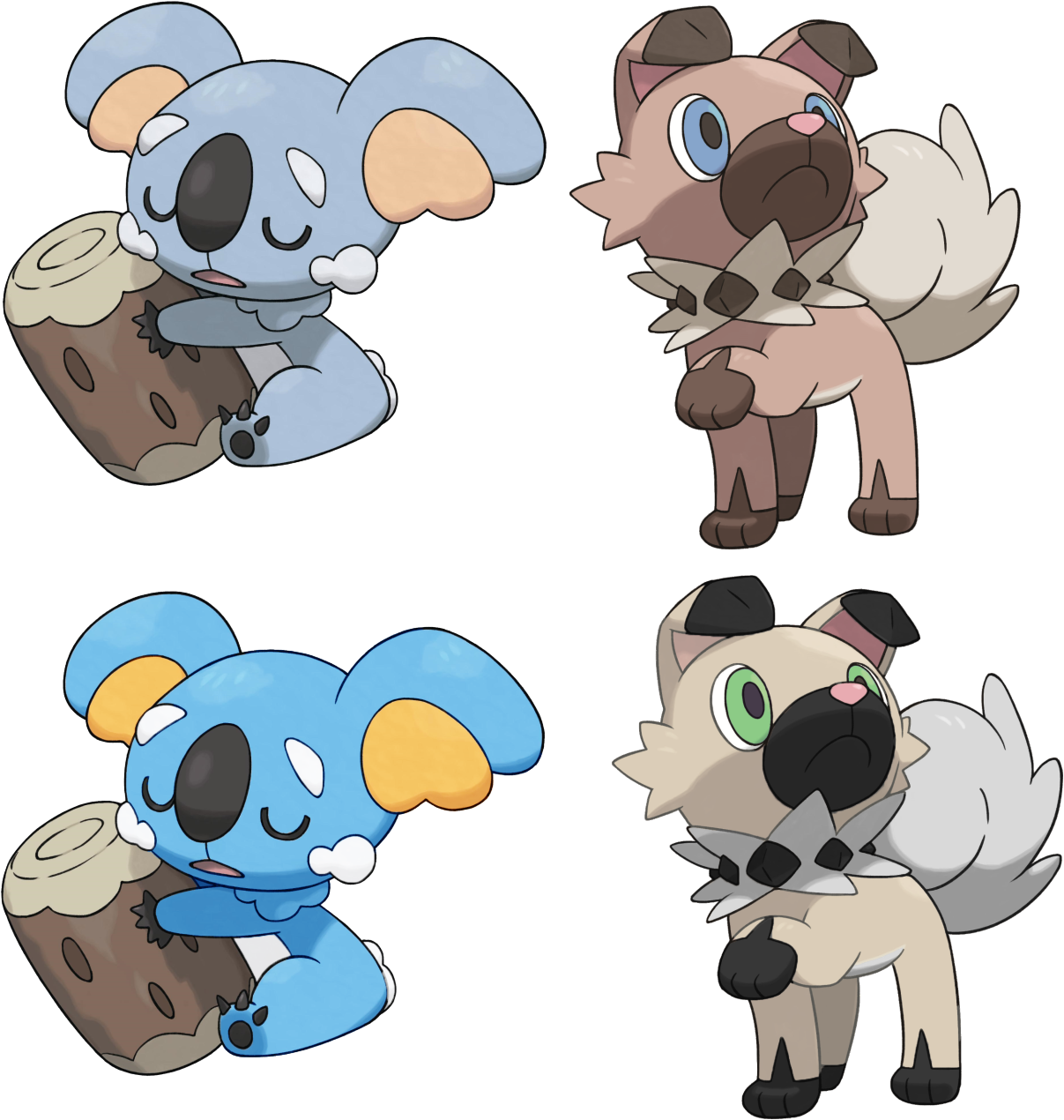 Improved Versions Of My Shines For Iwanko And Nekkoara - Pokemon Sun And Moon Rockruff (1280x1315), Png Download