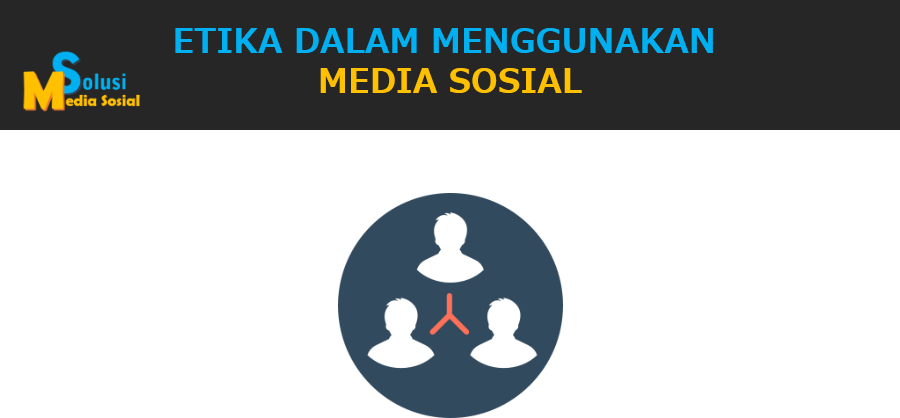 Etika Dalam Menggunakan Media Sosial - Graphic Design (900x418), Png Download