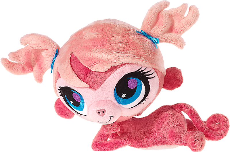Littlest Pet Shop Plüsch Figur Affe Minka - Littlest Pet Shop Monkey Toy (800x531), Png Download
