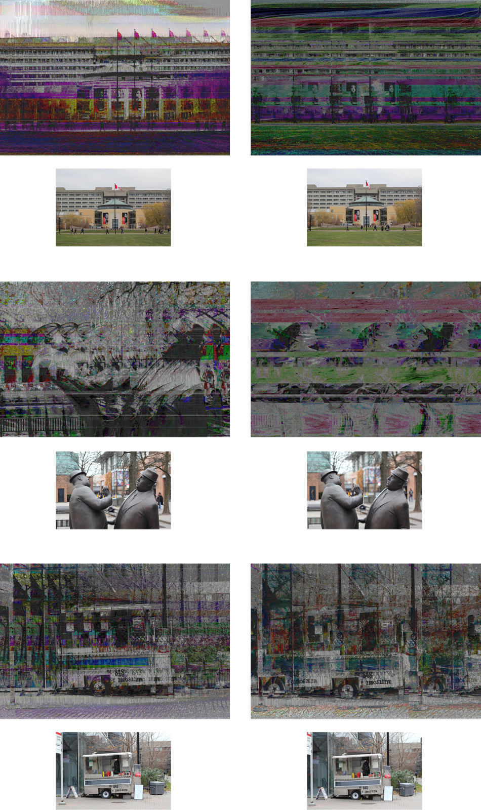 The Resultant Glitches Are The Visual Re-instantiations - Collage (950x1600), Png Download