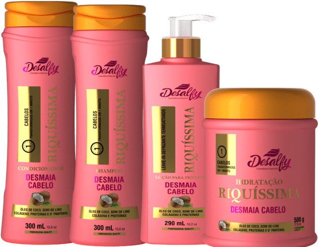 Óleo De Coco - Custa O Creme Desmaia Cabelo Desalfy (640x905), Png Download