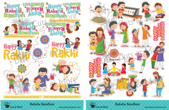 Raksha Bandhan - Cartoon (550x650), Png Download