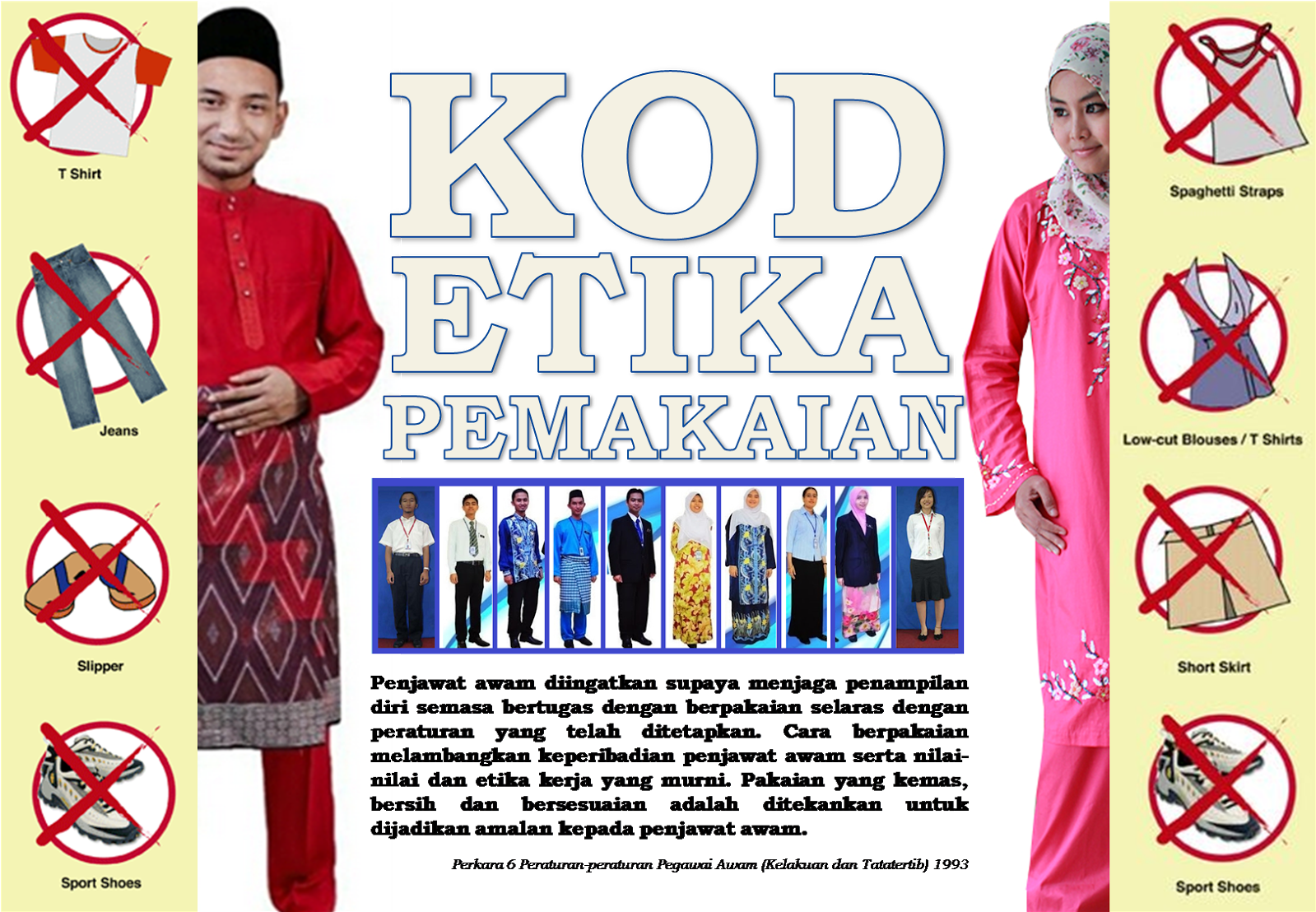 Kod Etika Pemakaian Di Pejabat - Dress Code (1600x1197), Png Download