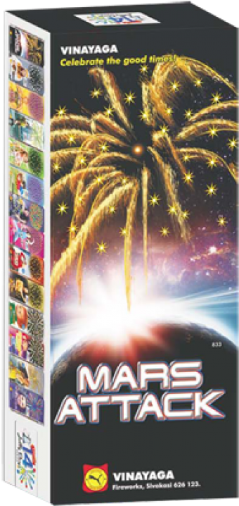 Mars Attack-800x800 - Fireworks (800x800), Png Download