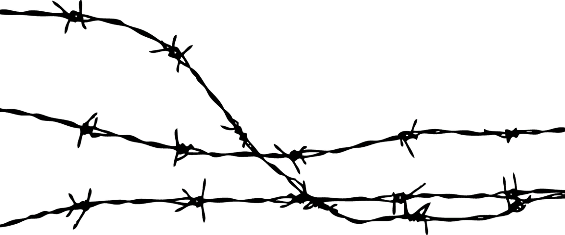 Barbed Wire Transparent Background (1154x480), Png Download