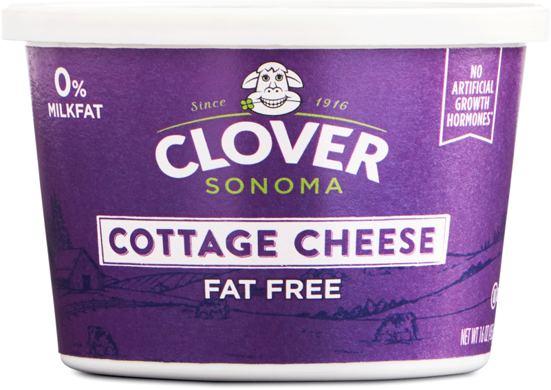 Clover Sonoma Cottage Cheese - Clover Fat Free Cottage Cheese (801x567), Png Download