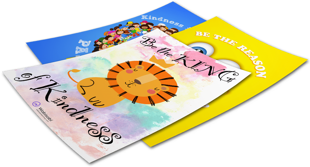 Kindness Poster Mockup - Paper (1100x597), Png Download