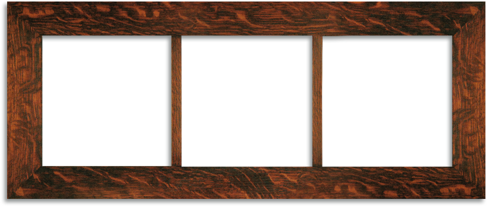 Triple Craftsman Oak 2-inch Oak Park Frame - Picture Frame (1000x1000), Png Download
