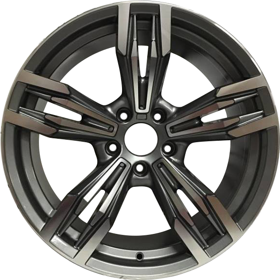 19" Bm5 In Gun Metal Machined - Wedssport Rn 05m 18x9 5 (622x622), Png Download