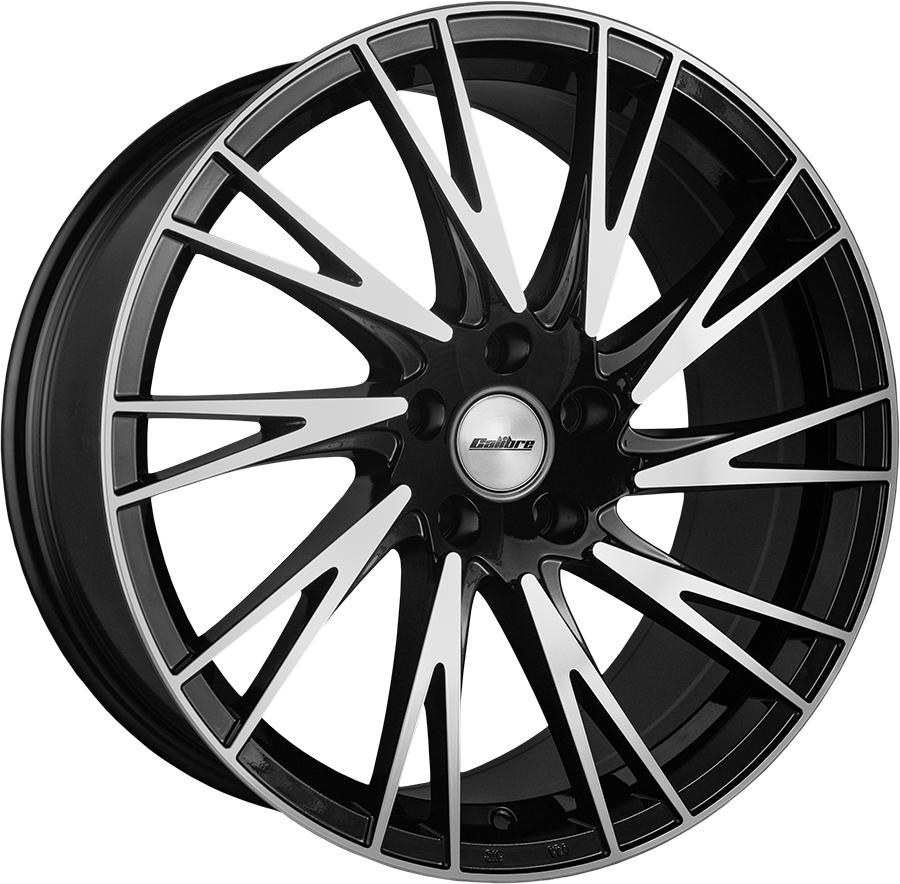 20" Calibre Storm Black/pol Alloy Wheels Vw Transporter - Speedy Fin (900x884), Png Download