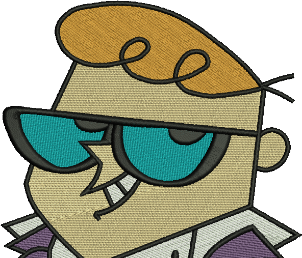 Custom Machine Embroidery Designs In Mississippi - Simple Cartoon Scientist (787x506), Png Download