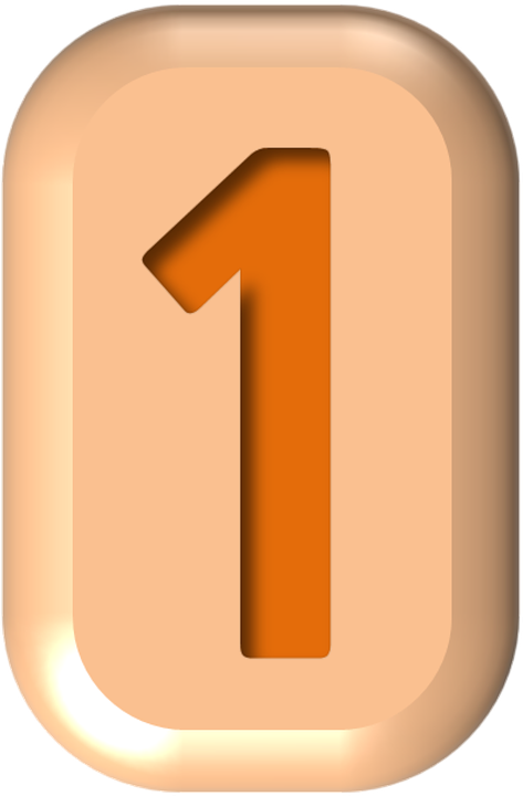 Numbers, Button, Shape, Shapes, Rounded Rectangle, - Pixabay Numbers (473x720), Png Download