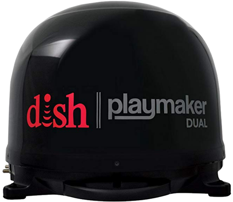 Winegard Black Dish Playmaker Dual Hd Rv Satellite - Dish Network (560x560), Png Download
